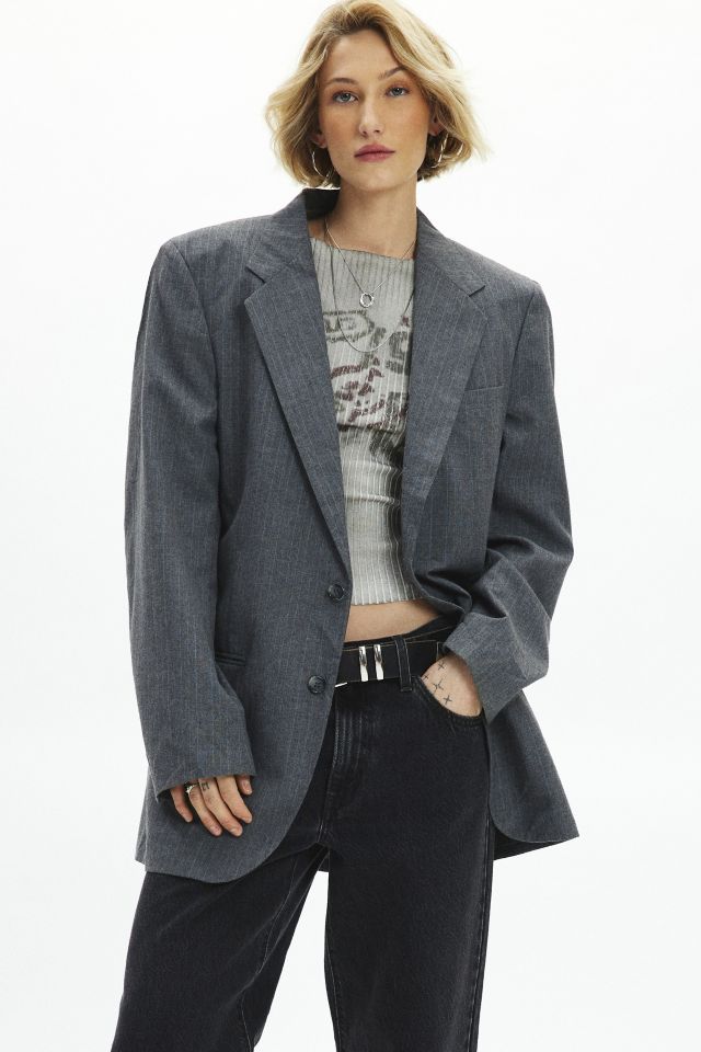 Vintage By UO Pinstripe Blazer #2
