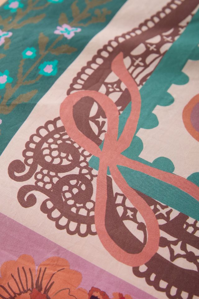 Raya Breezy Cotton Percale Duvet Cover #3