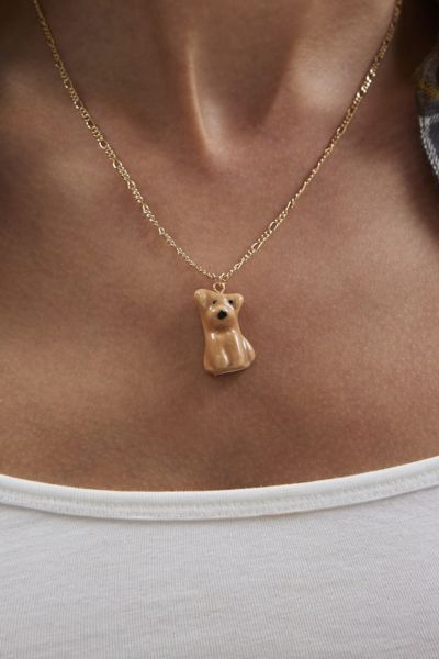 Doggy Ceramic Charm Necklace