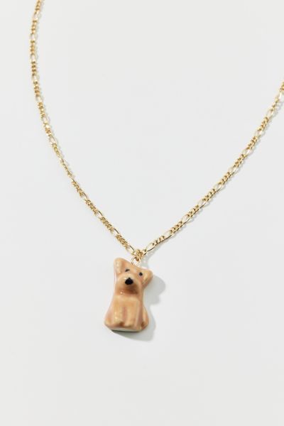 Doggy Ceramic Charm Necklace