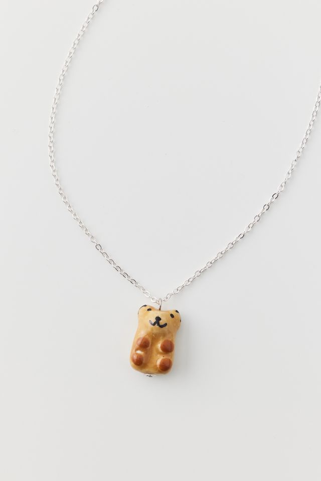 Ceramic Bear Charm Necklace Urban Outfitters Canada