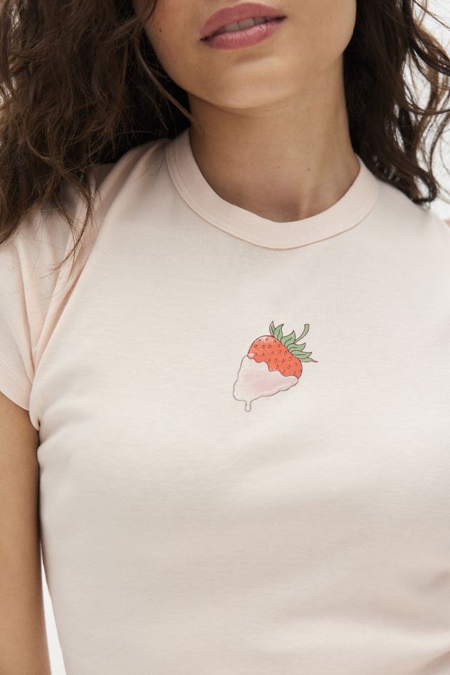 ★NOFFICIALNOFFICE★ DOTTY STRAWBERRY HIGH NECK T-SHIRT 14826_a042bfa0ca-11000317-11-1