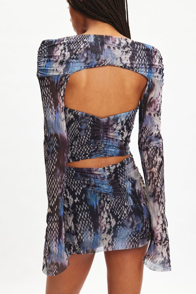 Jaded London Dahna Macramé Mesh Mini Dress #3