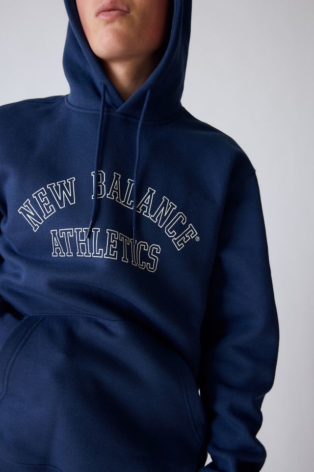 New Balance Athletics Logo Graphic Hoodie Sweatshirt #3