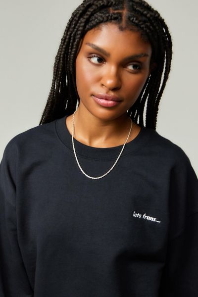 Iets Frans . Black Marl Sweatshirt In Black, Women's At Urban Outfitters