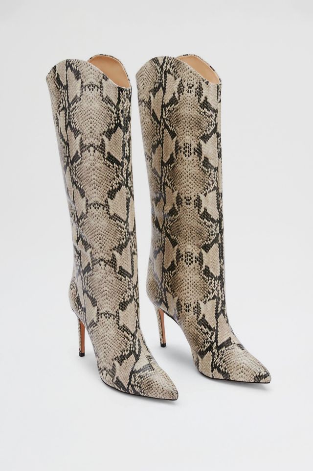 Schutz Maryana Snakeskin Knee-High Boot #1