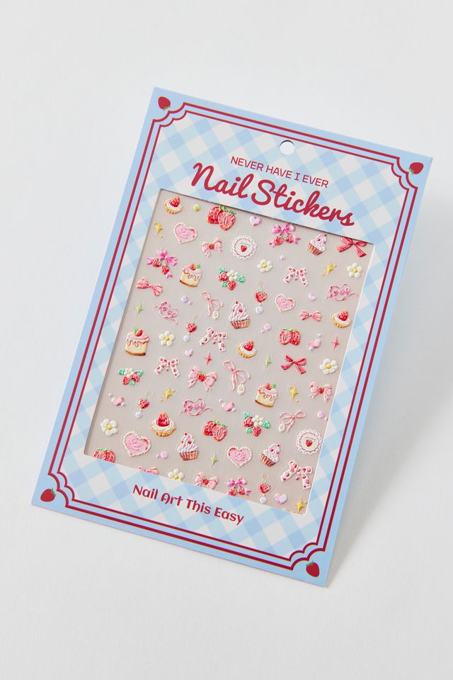 Ensemble d'autocollants pour ongles Never Have I Ever #1