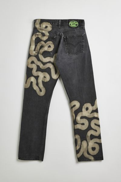 Inperfect Denim X Urban Renewal Bleach Dye Squiggle Accent Jean