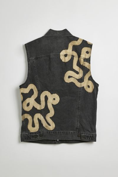 Inperfect Denim X Urban Renewal Bleach Dye Pattern Vest