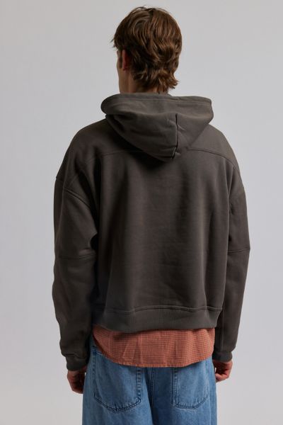 Standard Cloth Javier Half Zip Cropped Hoodie Sweatshirt