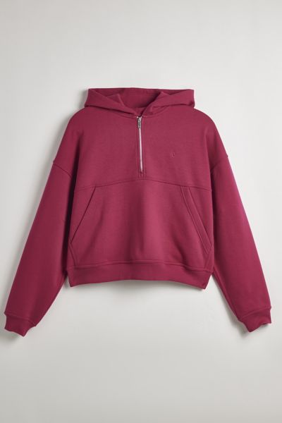 Standard Cloth Javier Half Zip Cropped Hoodie Sweatshirt