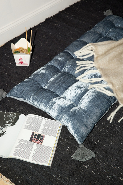 Nirvana Velvet Floor Cushion | Urban Outfitters