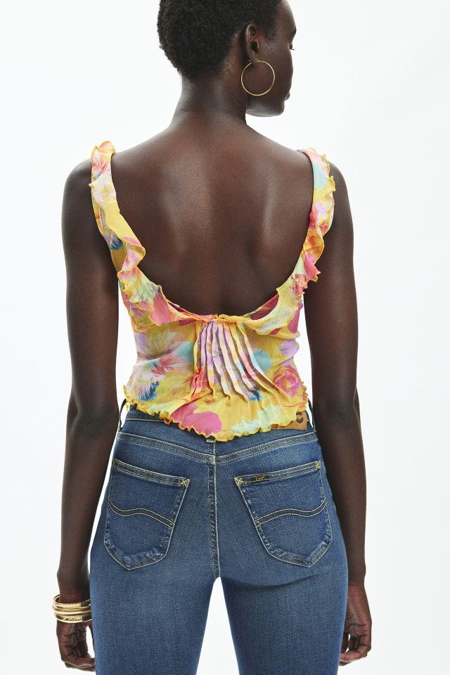 Jaded London Frilled Asymmetric Tank Top #2