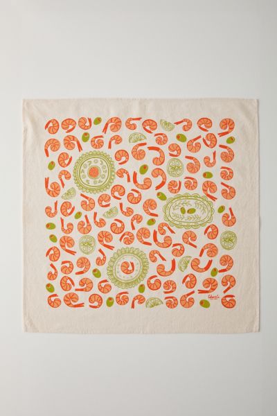 Calhoun & Co. Shrimp Cocktail Tea Towel