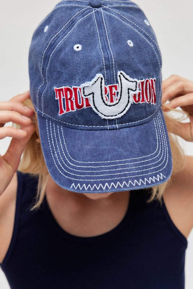 True Religion Logo Denim Baseball Hat | Urban Outfitters Canada