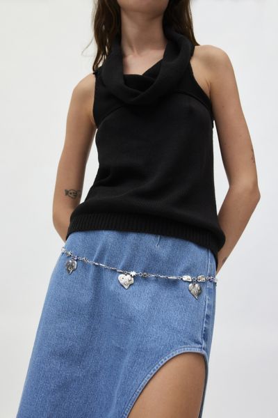 Heart Stamped Chain Belt Urban Outfitters Canada