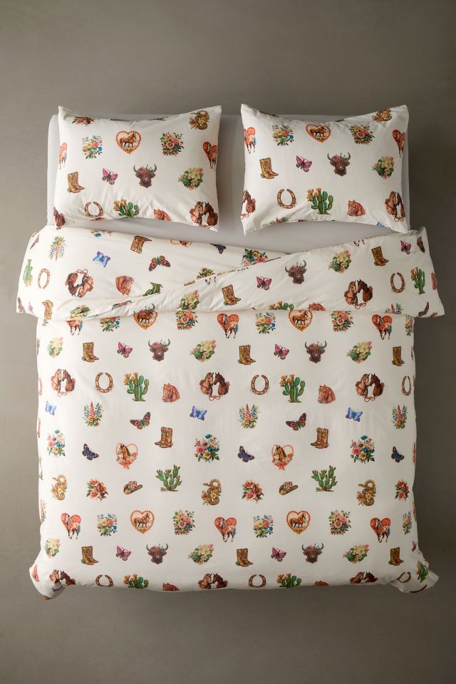 Vicki Collage Cotton Duvet Cover #2