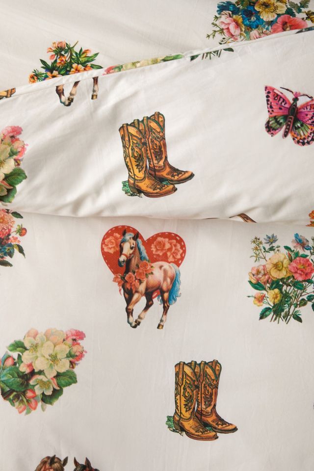 Vicki Collage Cotton Duvet Cover #3
