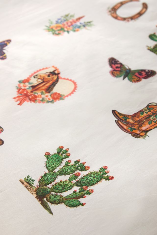 Vicki Collage Cotton Duvet Cover #4