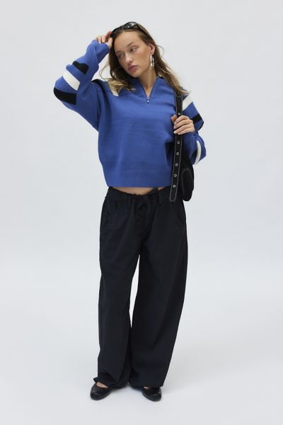 BDG Theo Quarter Zip Pullover Sweater