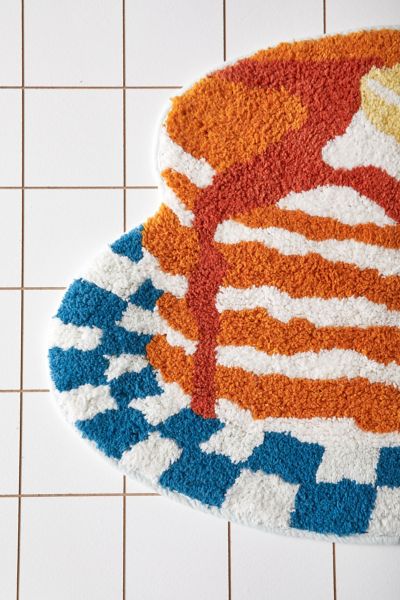 Pancake Stack Tufted Bath Mat