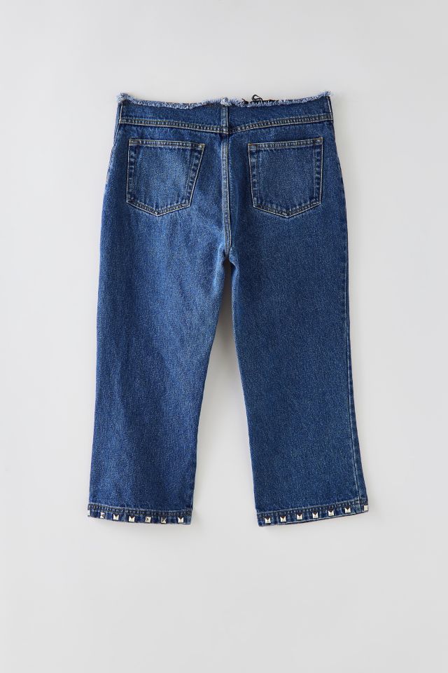 Vintage Studded Denim Capri Pant | Urban Outfitters