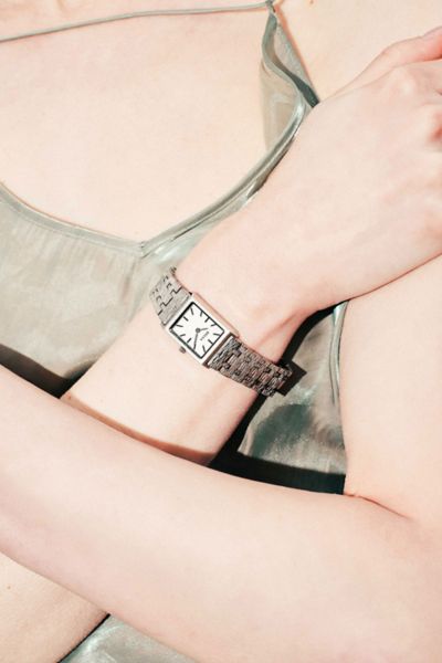 Breda Virgil Revival Quartz Bracelet Watch In Silver, Women's At Urban Outfitters In Metallic