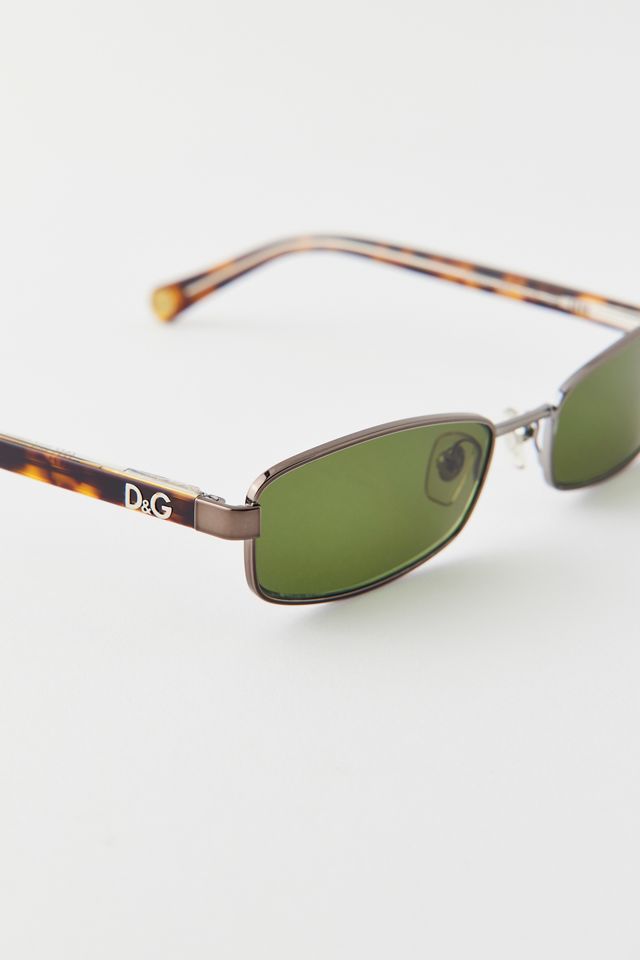 Dolce & Gabbana Dark Brown Tortoise Shell Pilot Frame Sunglasses