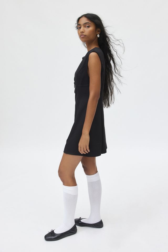 Robe Mini Noire Motel Vadanni Détail Nœud #3