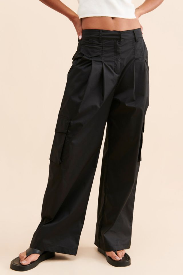 Moon River Wide Leg Pleated Cargo Trousers #2