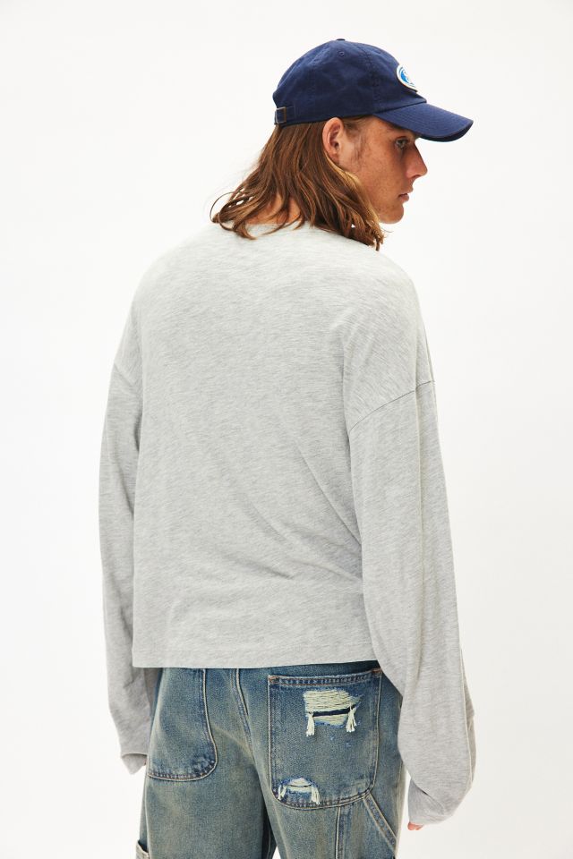 ReMADE By UO Remnant Boxy Drippy Long Sleeve Tee #1