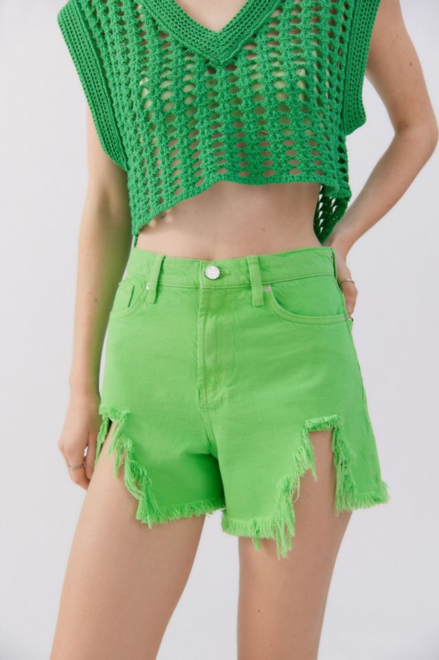 BDG Chewed Out Denim Shorts #2