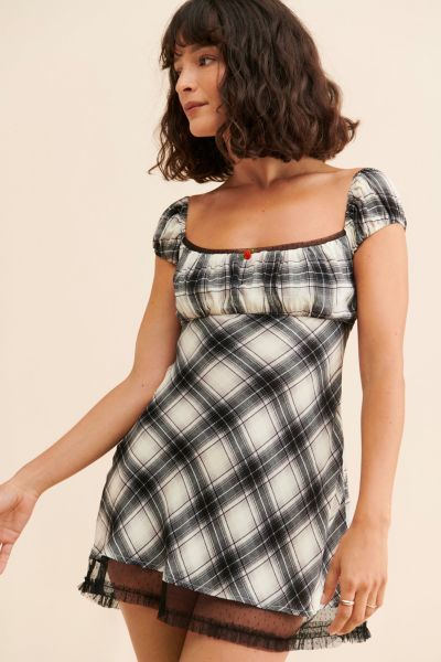 Ana Cap Sleeve Mini Dress