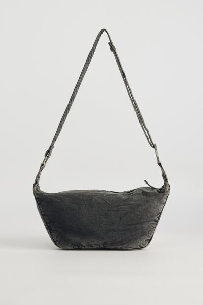 Multi-Pocket Denim Sling Bag