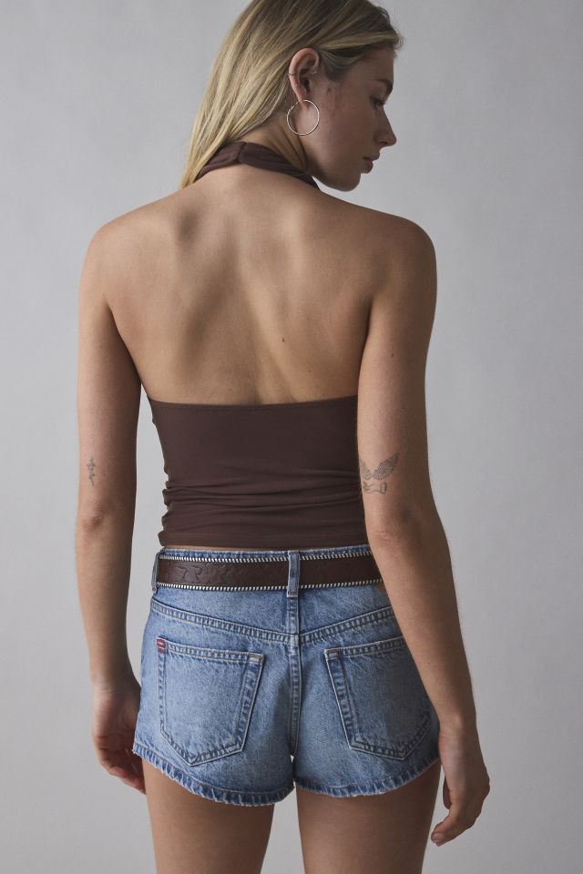 Silence + Noise Coyote Cowl Neck Halter Top
