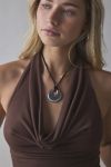 Silence + Noise Coyote Cowl Neck Halter Top