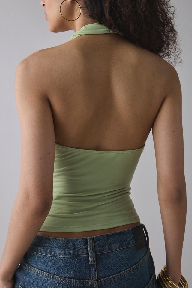 Silence + Noise Coyote Cowl Neck Halter Top #2