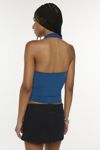 Silence + Noise Coyote Cowl Neck Knit Halter Top
