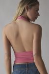 Silence + Noise Coyote Cowl Neck Halter Top