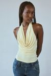 Silence + Noise Coyote Cowl Neck Halter Top