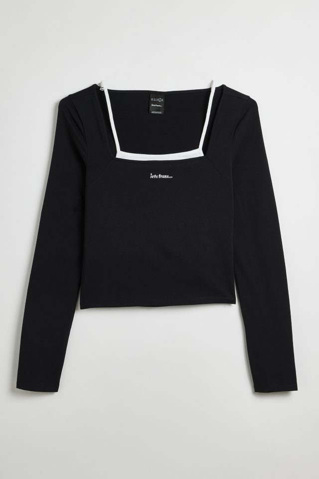 iets frans… Square Neck Long Sleeve Tee #1