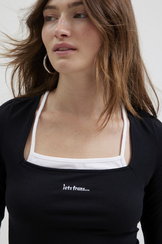 iets frans… Square Neck Long Sleeve Tee #2