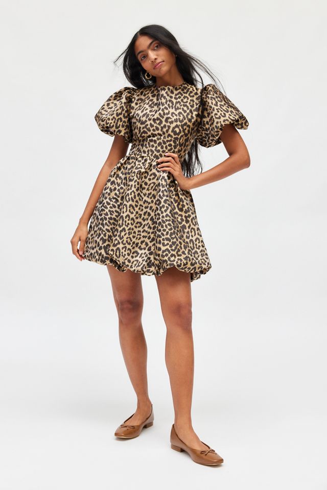 Sister Jane Lola Leopard Jacquard Bubble Mini Dress | Urban Sister Jane Lola Leopard Jacquard Bubble Mini Dress | Urban