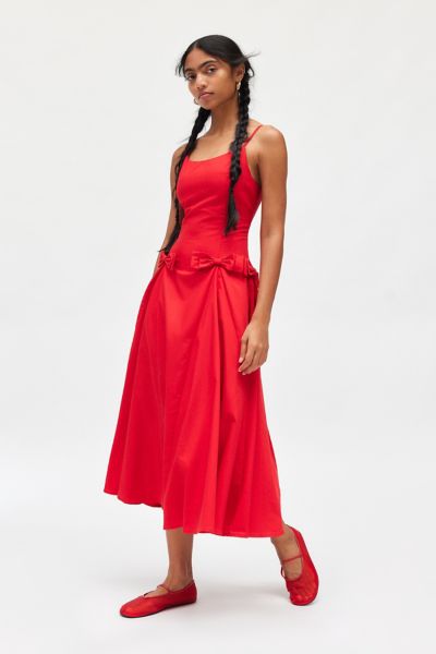 sister jane minnie bow cami midi dress