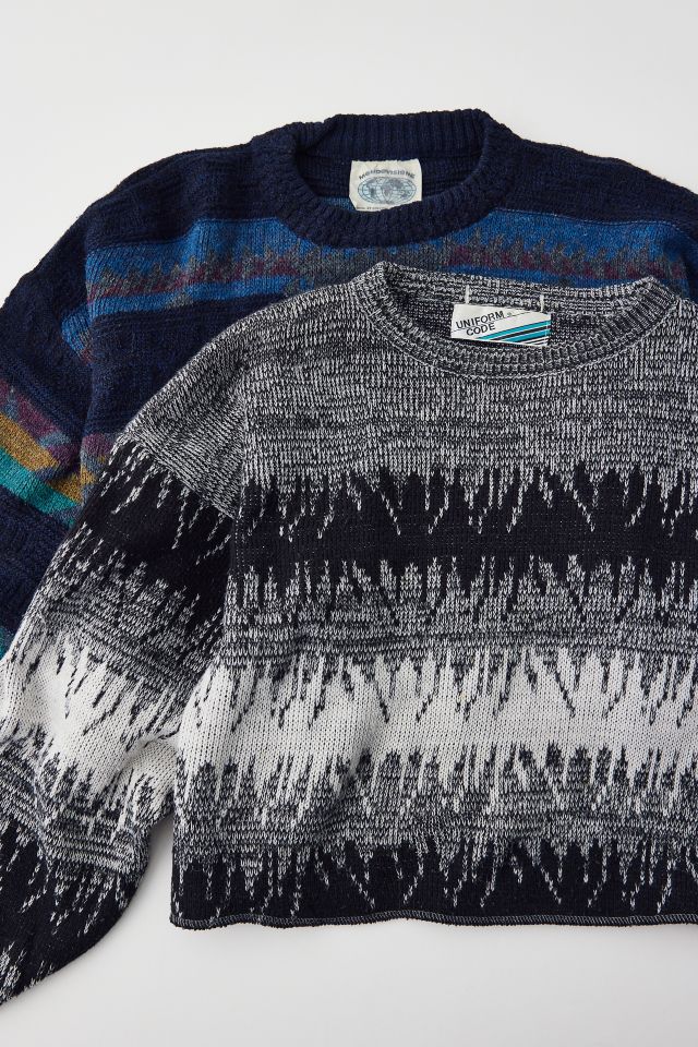 Urban Renewal Remade Wide & Boxy Patterned Sweater #1