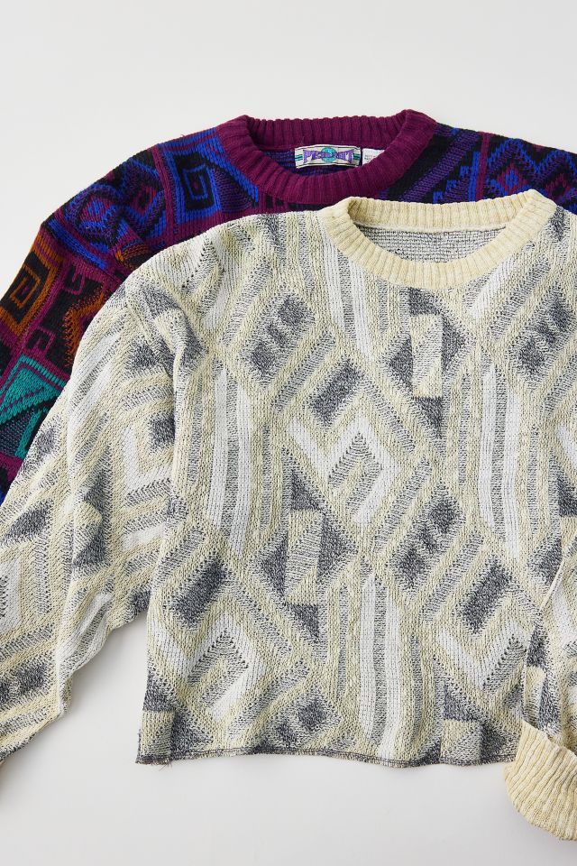 ReMADE By UO Boxy Patterned Sweater #1