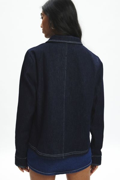 Motel Rosdi Bow Embellished Denim Jacket