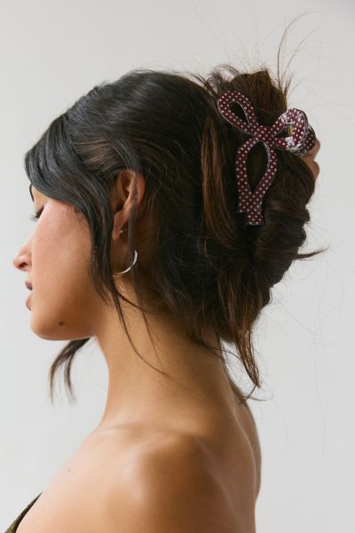 Resin Draped Bow Claw Clip