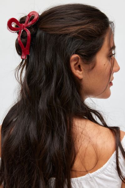 Draped Bow Resin Claw Clip Product Page