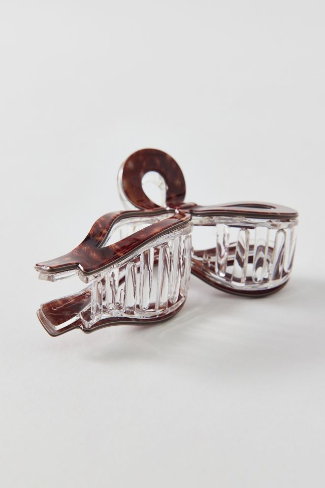 Draped Bow Resin Claw Clip #1